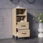 vidaXL Aparador madera contrachapada color roble Sonoma 34,5x34x90 cm vidaXL Aparador madera contrachapada color roble Sonoma 34,5x34x90 cm