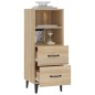 vidaXL Aparador madera contrachapada color roble Sonoma 34,5x34x90 cm vidaXL Aparador madera contrachapada color roble Sonoma 34,5x34x90 cm