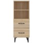 vidaXL Aparador madera contrachapada color roble Sonoma 34,5x34x90 cm vidaXL Aparador madera contrachapada color roble Sonoma 34,5x34x90 cm
