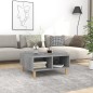 vidaXL Mesa de centro madera de ingeniería gris Sonoma 60x60x30 cm