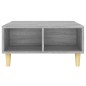 vidaXL Mesa de centro madera de ingeniería gris Sonoma 60x60x30 cm