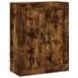 vidaXL Armario de pared madera ingeniería roble ahumado 69,5x34x90 cm