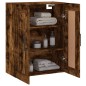 vidaXL Armario de pared madera ingeniería roble ahumado 69,5x34x90 cm