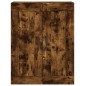 vidaXL Armario de pared madera ingeniería roble ahumado 69,5x34x90 cm