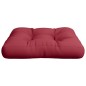 vidaXL Cojín para muebles de palets tela rojo tinto 60x60x12 cm