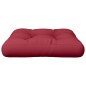 vidaXL Cojín para muebles de palets tela rojo tinto 60x60x12 cm