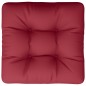 vidaXL Cojín para muebles de palets tela rojo tinto 60x60x12 cm