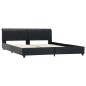 vidaXL Estructura de cama de cuero sintético negro 160x200 cm vidaXL Estructura de cama de cuero sintético negro 160x200 cm