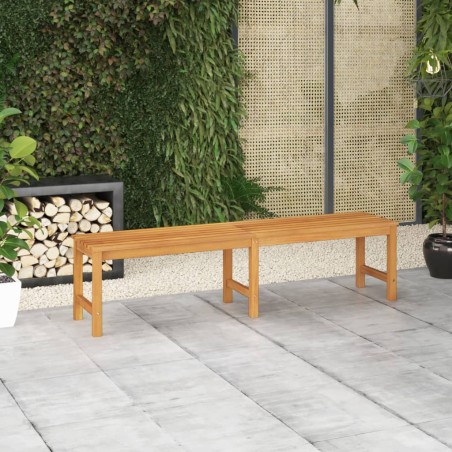 vidaXL Banco de jardín de madera maciza de teca 180 cm