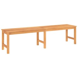 vidaXL Banco de jardín de madera maciza de teca 180 cm