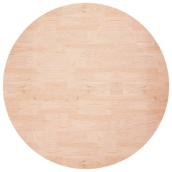 vidaXL Superficie de mesa redonda madera de roble sin tratar Ø60x1,5cm