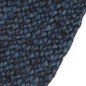 vidaXL Alfombra trenzada reversible yute azul marino y natural 150 cm