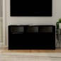 vidaXL Mueble para TV madera contrachapada negro 102x37,5x52,5 cm vidaXL Mueble para TV madera contrachapada negro 102x37,5x52,5 cm