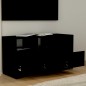 vidaXL Mueble para TV madera contrachapada negro 102x37,5x52,5 cm vidaXL Mueble para TV madera contrachapada negro 102x37,5x52,5 cm