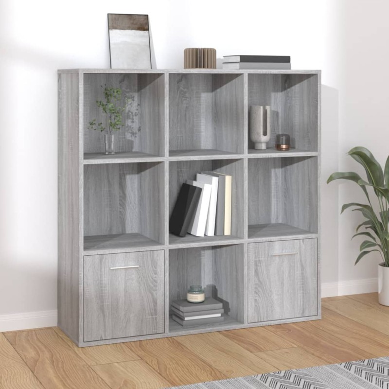 vidaXL Estantería color gris Sonoma 98x30x98 cm vidaXL Estantería color gris Sonoma 98x30x98 cm