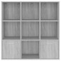 vidaXL Estantería color gris Sonoma 98x30x98 cm vidaXL Estantería color gris Sonoma 98x30x98 cm