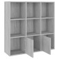 vidaXL Estantería color gris Sonoma 98x30x98 cm vidaXL Estantería color gris Sonoma 98x30x98 cm