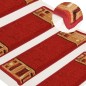 vidaXL Alfombrilla autoadhesiva para escalera 15 uds rojo 65x21x4 cm vidaXL Alfombrilla autoadhesiva para escalera 15 uds rojo 65x21x4 cm