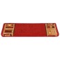 vidaXL Alfombrilla autoadhesiva para escalera 15 uds rojo 65x21x4 cm vidaXL Alfombrilla autoadhesiva para escalera 15 uds rojo 65x21x4 cm