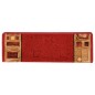 vidaXL Alfombrilla autoadhesiva para escalera 15 uds rojo 65x21x4 cm vidaXL Alfombrilla autoadhesiva para escalera 15 uds rojo 65x21x4 cm