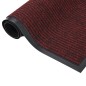 vidaXL Felpudo de rayas rojo 60x80 cm vidaXL Felpudo de rayas rojo 60x80 cm