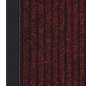 vidaXL Felpudo de rayas rojo 60x80 cm vidaXL Felpudo de rayas rojo 60x80 cm