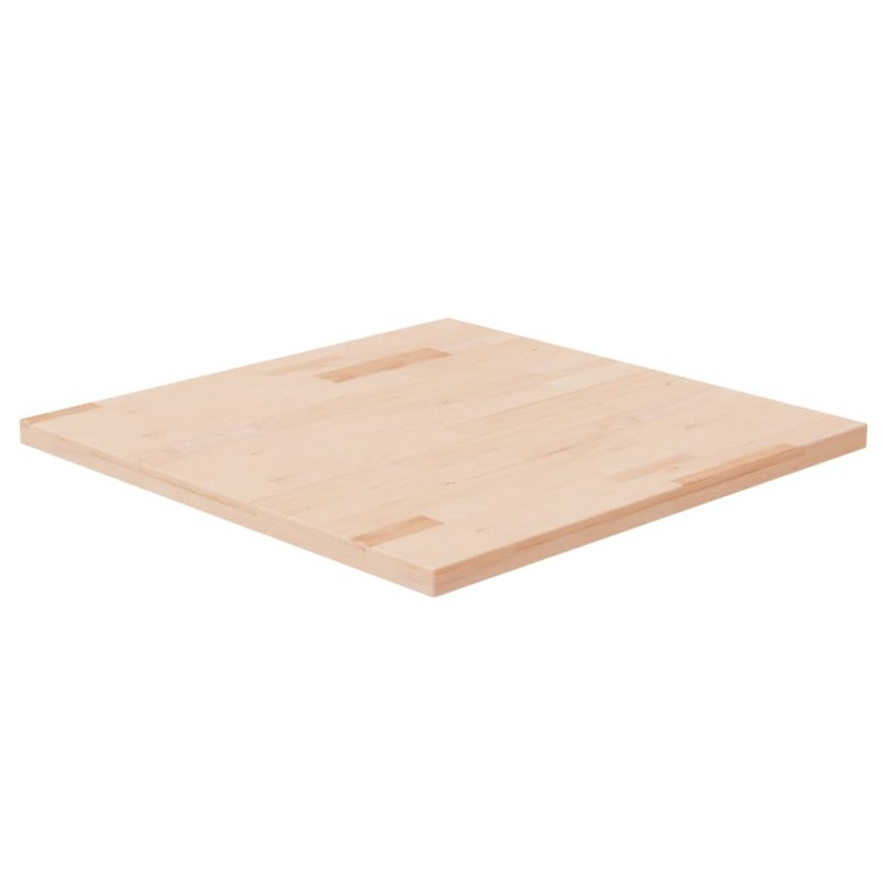 vidaXL Tablero de mesa cuadrada madera de roble sin tratar 60x60x2,5cm