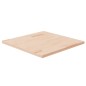 vidaXL Tablero de mesa cuadrada madera de roble sin tratar 60x60x2,5cm