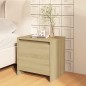 vidaXL Mesita de noche madera ingeniería roble Sonoma 45x34,5x44,5 cm