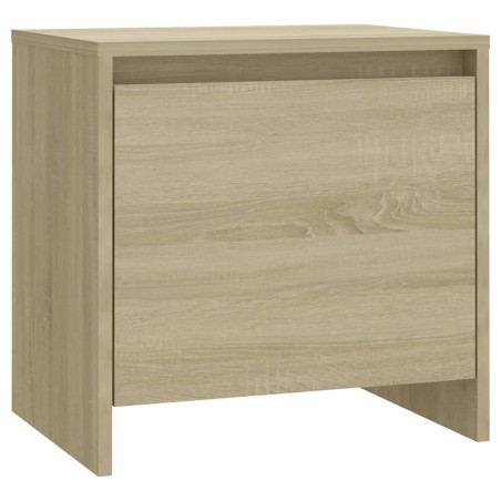 vidaXL Mesita de noche madera ingeniería roble Sonoma 45x34,5x44,5 cm