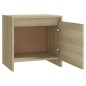 vidaXL Mesita de noche madera ingeniería roble Sonoma 45x34,5x44,5 cm