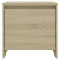 vidaXL Mesita de noche madera ingeniería roble Sonoma 45x34,5x44,5 cm