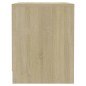 vidaXL Mesita de noche madera ingeniería roble Sonoma 45x34,5x44,5 cm
