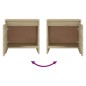 vidaXL Mesita de noche madera ingeniería roble Sonoma 45x34,5x44,5 cm
