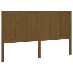 vidaXL Cabecero de cama madera maciza pino marrón miel 145,5x4x100 cm