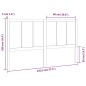 vidaXL Cabecero de cama madera maciza pino marrón miel 145,5x4x100 cm vidaXL Cabecero de cama madera maciza pino marrón miel 145,5x4x100 cm