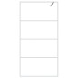 vidaXL Mampara de ducha vidrio ESG transparente blanco 100x195 cm vidaXL Mampara de ducha vidrio ESG transparente blanco 100x195 cm