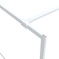 vidaXL Mampara de ducha vidrio ESG transparente blanco 100x195 cm vidaXL Mampara de ducha vidrio ESG transparente blanco 100x195 cm