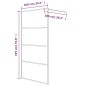 vidaXL Mampara de ducha vidrio ESG transparente blanco 100x195 cm vidaXL Mampara de ducha vidrio ESG transparente blanco 100x195 cm