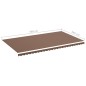 vidaXL Tela de repuesto para toldo marrón 6x3,5 m vidaXL Tela de repuesto para toldo marrón 6x3,5 m