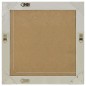 vidaXL Espejo de pared estilo barroco plateado 60x60 cm