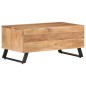 vidaXL Mesa de centro madera maciza acacia borde natural 90x50x40 cm vidaXL Mesa de centro madera maciza acacia borde natural 90x50x40 cm