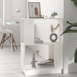 vidaXL Estantería/divisor de espacios madera pino blanco 51x25x70 cm