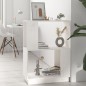 vidaXL Estantería/divisor de espacios madera pino blanco 51x25x70 cm vidaXL Estantería/divisor de espacios madera pino blanco 51x25x70 cm