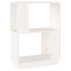 vidaXL Estantería/divisor de espacios madera pino blanco 51x25x70 cm