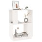 vidaXL Estantería/divisor de espacios madera pino blanco 51x25x70 cm vidaXL Estantería/divisor de espacios madera pino blanco 51x25x70 cm