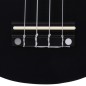 vidaXL Set de ukelele soprano con funda para niños negro 23" vidaXL Set de ukelele soprano con funda para niños negro 23"