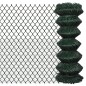 vidaXL Valla de tela metálica acero verde 1x15 m vidaXL Valla de tela metálica acero verde 1x15 m