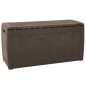 vidaXL Caja de almacenaje de jardín polipropileno marrón 119x48x60 cm vidaXL Caja de almacenaje de jardín polipropileno marrón 119x48x60 cm