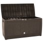 vidaXL Caja de almacenaje de jardín polipropileno marrón 119x48x60 cm vidaXL Caja de almacenaje de jardín polipropileno marrón 119x48x60 cm